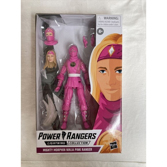 Power Rangers Lightning Collection Mighty Morphin Ninja Pink Ranger Hasbro NEW - Picture 1 of 3